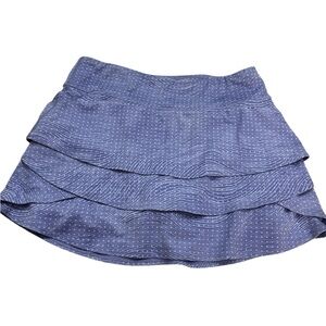 Athleta Blue Textured Mini Skirt